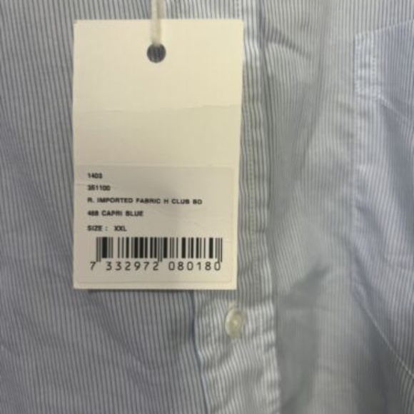 NWT NH Connecticut American Sportswear The Hugger CottonButton Down Shirt XXL - Picture 2 of 7